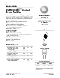 Click here to download MUR2020R Datasheet