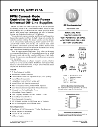 Click here to download NCP1216D65 Datasheet