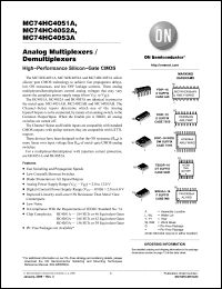 Click here to download MC74HC4051ADTG Datasheet