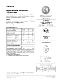 Click here to download 2N3442G Datasheet