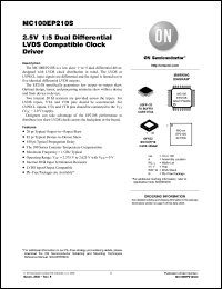 Click here to download MC100EP210SFAR2G Datasheet