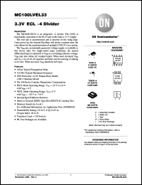 Click here to download MC100LVEL33DG Datasheet