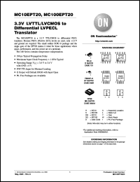 Click here to download MC100EPT20DR2G Datasheet