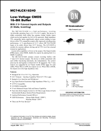 Click here to download MC74LCX16240DTR2 Datasheet