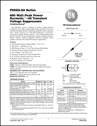 Click here to download P6KE170AG Datasheet