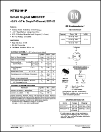 Click here to download NTR2101PT1G Datasheet