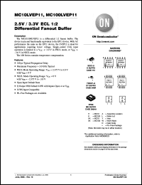 Click here to download MC100LVEP11DTR2G Datasheet