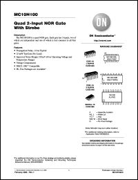 Click here to download MC10H100MG Datasheet