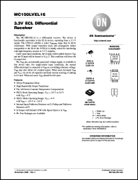 Click here to download MC100LVEL16DG Datasheet