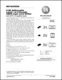 Click here to download MC74LVX259DTR2 Datasheet