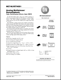 Click here to download MC74LVXT4051M Datasheet