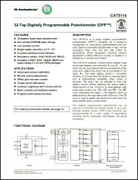 Click here to download CAT5114YI-10-GT3 Datasheet