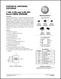 Click here to download CAT25040VP2I-GT3 Datasheet