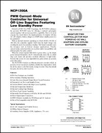 Click here to download NCP1200AP100G Datasheet