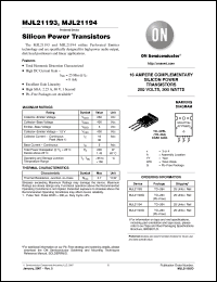 Click here to download MJL21193_07 Datasheet