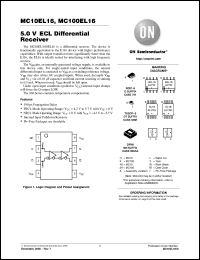 Click here to download MC100EL16MNR4 Datasheet