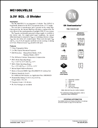 Click here to download MC100LVEL32MNR4 Datasheet