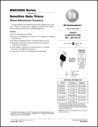 Click here to download MAC228A Datasheet