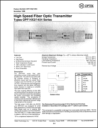 Click here to download OPF1414 Datasheet