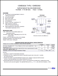 Click here to download 1SMB5942 Datasheet