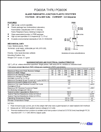 Click here to download PG600J Datasheet