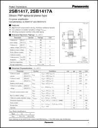 Click here to download 2SB1417 Datasheet