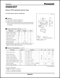 Click here to download 2SD2457 Datasheet