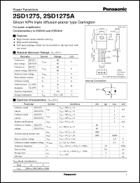 Click here to download 2SD1275 Datasheet