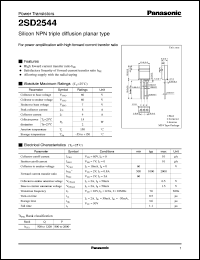 Click here to download 2SD2544 Datasheet