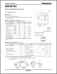 Click here to download MA4X194 Datasheet