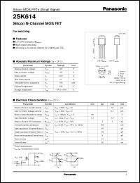 Click here to download 2SK0614 Datasheet