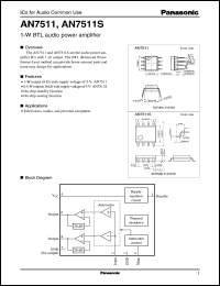 Click here to download AN7511 Datasheet