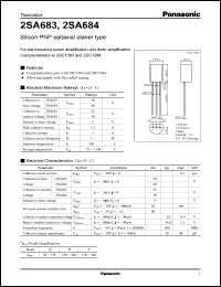 Click here to download 2SA684 Datasheet