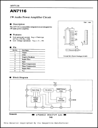 Click here to download AN7116 Datasheet