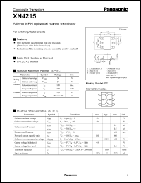 Click here to download XN4215 Datasheet