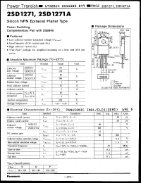 Click here to download 2SD1271R Datasheet