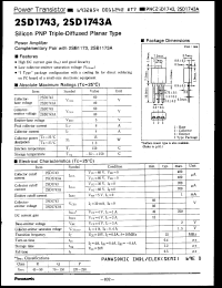 Click here to download 2SD1743P Datasheet