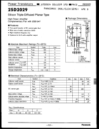 Click here to download 2SD2029P Datasheet