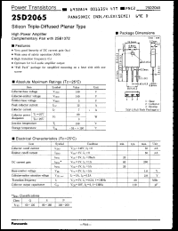 Click here to download 2SD2065S Datasheet