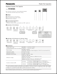 Click here to download ECQE2275MBB Datasheet