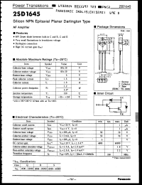 Click here to download 2SD1645S Datasheet