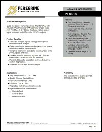 Click here to download PE8003 Datasheet