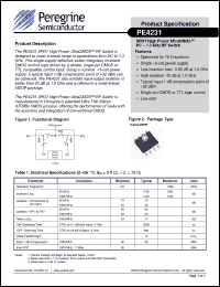 Click here to download PE4231-EK Datasheet