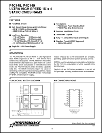 Click here to download P4C148-20DM Datasheet