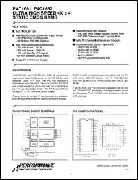 Click here to download P4C1681-20SC Datasheet