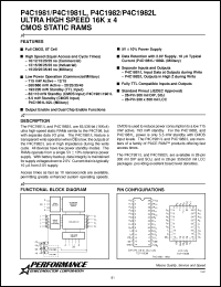 Click here to download P4C1981-15DMB Datasheet