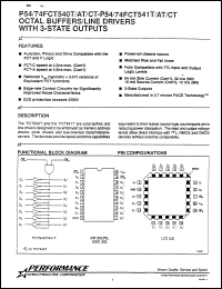 Click here to download P74FCT541ATP Datasheet