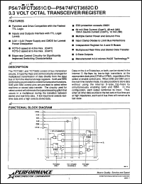 Click here to download P74FCT3652DD Datasheet