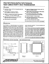 Click here to download P54FCT833ATLM Datasheet