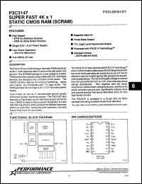 Click here to download P3C3147-5PC Datasheet